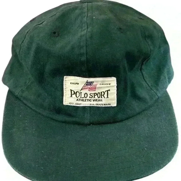 Vintage Ralph Lauren Polo Sport Preppy Green Hat - Picture 1 of 4